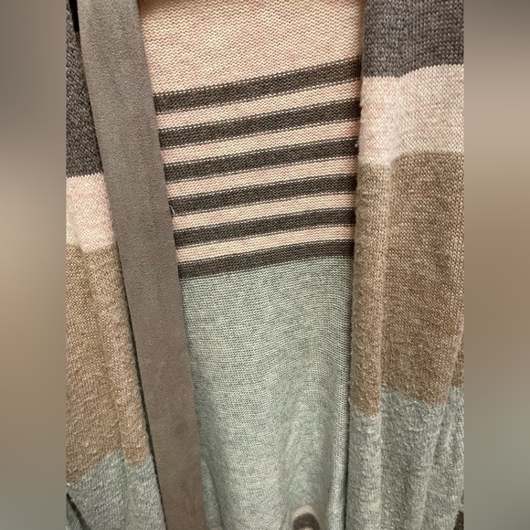 VGUC Mystree Long Multicolor Cardigan w/ Belt (Size: Medium) - Picture 3 of 7